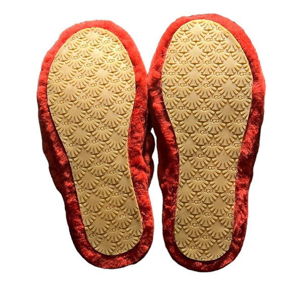 FLUFF YEAH UGG Open Toe Sling Back Slipper Sz 4 Youth - Picture 8 of 9